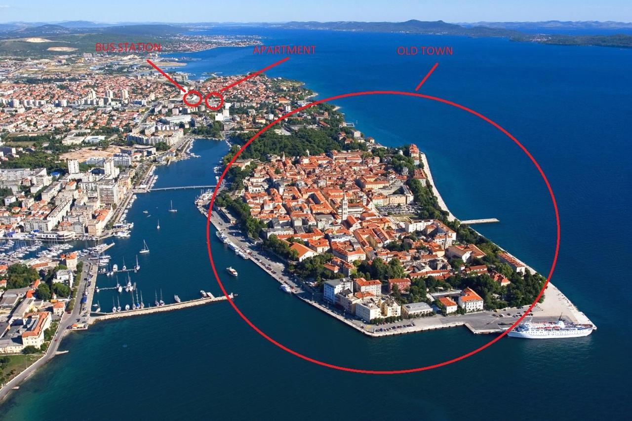Apartment Near Center,Beach,Bus +Free Parking Zadar Exterior foto